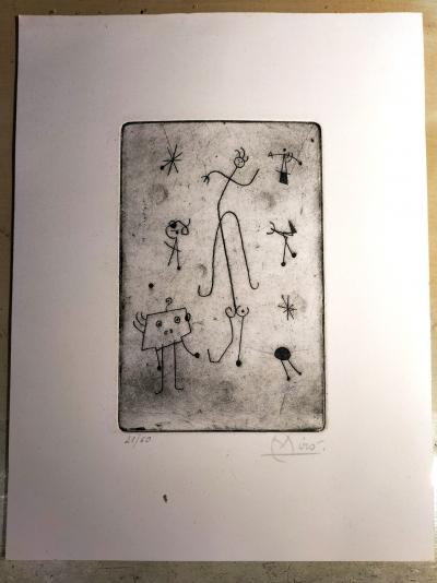 Joan Miro - Gravure ancienne signée Edition Limitée 2