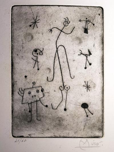 Joan Miro - Gravure ancienne signée Edition Limitée 2