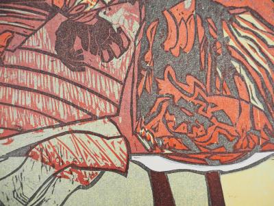 Rodrigo BARRIENTOS, La Poupée, 1992 - Gravure sur bois originale Signée 2