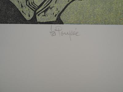 Rodrigo BARRIENTOS, La Poupée, 1992 - Gravure sur bois originale Signée 2