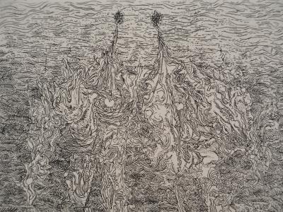 Georges Gaston ARNULF, Ballade, 1974 - Gravure sur cuivre originale Signée 2