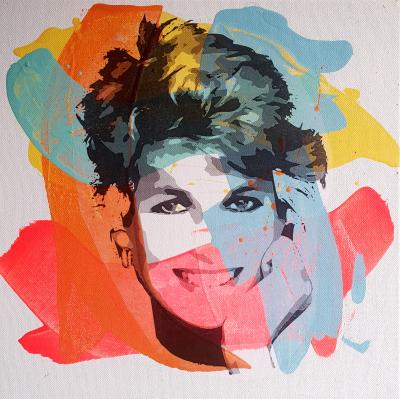 PyB -  Princesse DIANA spencer , 2024 - peinture pop street art 2