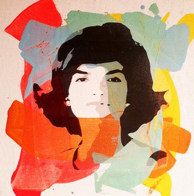 PyB -  Jackie KENNEDY   , 2024 - peinture pop street art 2