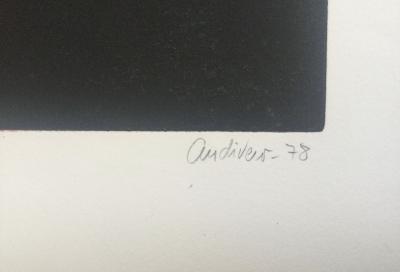 Antonio ANDIVERO - Iceberg II ,1978 - lithographie originale signée 2