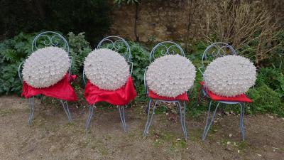 4 Lampes Kartell Bloom plafonnier. Couleur cristal 2