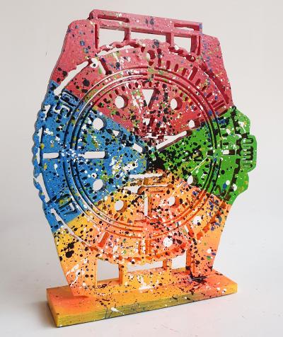 SPACO - Submariner Rolex, 2024 - Sculpture pop street art 2