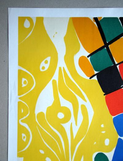 Ernst Wilhelm NAY - Composition, 1966 - Lithographie originale 2