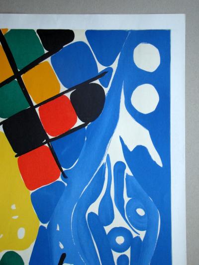 Ernst Wilhelm NAY - Composition, 1966 - Lithographie originale 2