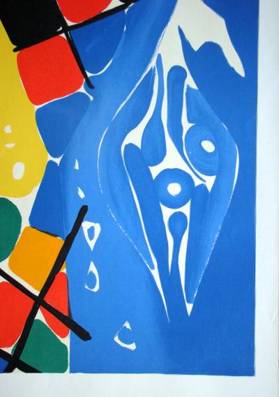 Ernst Wilhelm NAY - Composition, 1966 - Lithographie originale 2