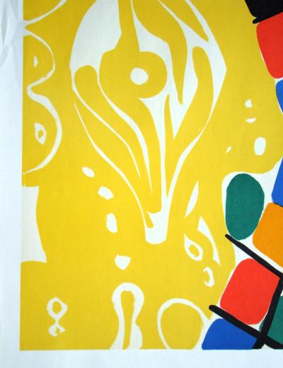 Ernst Wilhelm NAY - Composition, 1966 - Lithographie originale 2