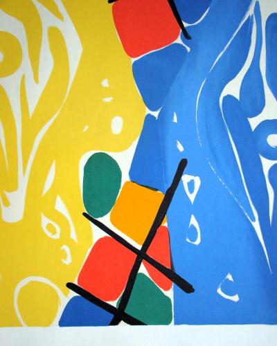 Ernst Wilhelm NAY - Composition, 1966 - Lithographie originale 2
