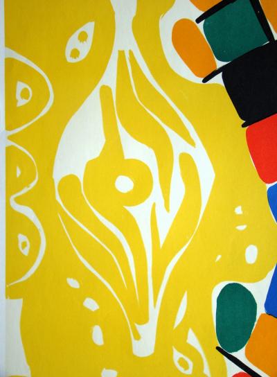 Ernst Wilhelm NAY - Composition, 1966 - Lithographie originale 2