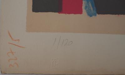 Paul GUIRAMAND, Jeune femme cueillant des fruits, v. 1960-70 - Lithographie originale Signée 2