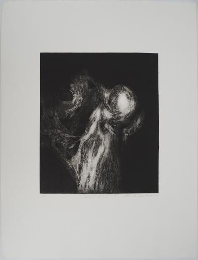 Stanislav MARIJANOVIC, La rencontre de l'obscurité et de la lumière, 1989 - Gravure sur cuivre originale Signée 2