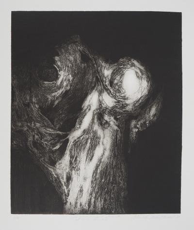 Stanislav MARIJANOVIC, La rencontre de l'obscurité et de la lumière, 1989 - Gravure sur cuivre originale Signée 2