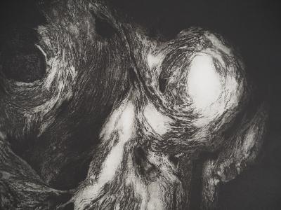 Stanislav MARIJANOVIC, La rencontre de l'obscurité et de la lumière, 1989 - Gravure sur cuivre originale Signée 2