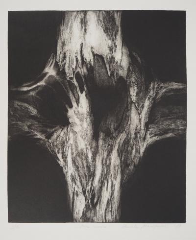Stanislav MARIJANOVIC, Ma croix, 1989 - Gravure sur cuivre originale Signée 2