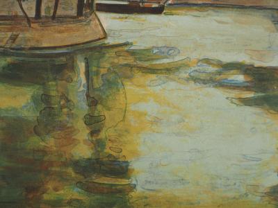 Roger FORISSIER (1924-2003), Paris, L'île Saint-Louis - Lithographie originale Signée 2