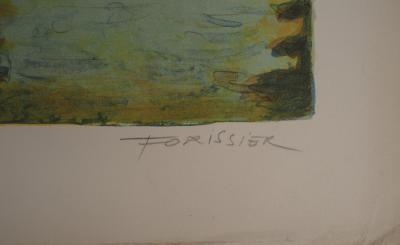 Roger FORISSIER (1924-2003), Paris, L'île Saint-Louis - Lithographie originale Signée 2