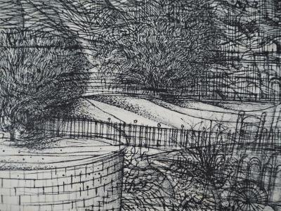 Jean CARZOU, La colline, 1983 - Lithographie originale Signée 2