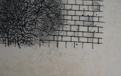 Jean CARZOU, La colline, 1983 - Lithographie originale Signée 2