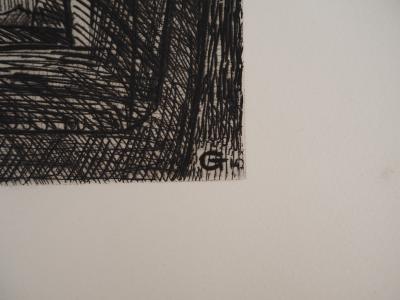 Marcel GROMAIRE :  Muse posant - Gravure sur cuivre originale Signée 2