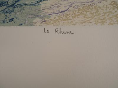 Roland LAFORCADE (1928), La Rhune - Gravure originale au carborundum et aquatinte Signée 2