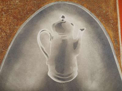 Marcel FIORINI (1922-2008), La cafetière - Gravure originale au carborundum et aquatinte Signée 2