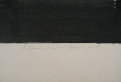 Marcel MOULY : Les gondoles devant St Georges la nuit - Lithographie originale Signée 2