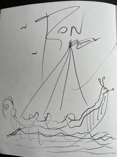 Salvador DALI - catalogue avec dessin signé 2