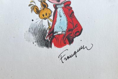 André FRANQUIN - Spirou et Spip - Dessin original 2