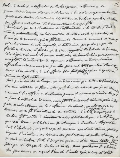 Georges CLEMENCEAU - Manuscrit autographe - Première guerre mondiale 1914 2