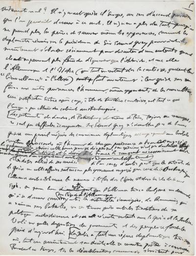 Georges CLEMENCEAU - Manuscrit autographe - Première guerre mondiale 1914 2