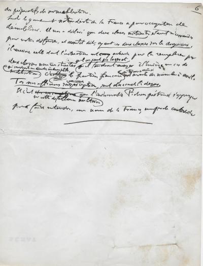 Georges CLEMENCEAU - Manuscrit autographe - Première guerre mondiale 1914 2
