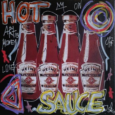 SPACO - Heinz ketchup, 2024 - Pop street art painting 2