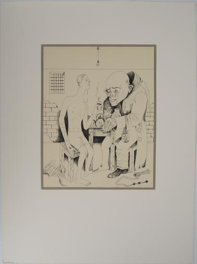 Mikhail CHEMIAKIN (1943), Les verres de larmes, vers 1980 - Lithographie originale 2