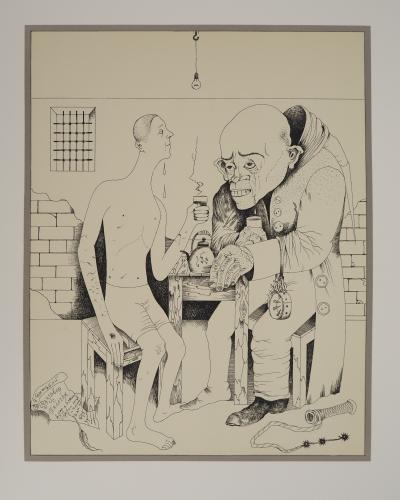 Mikhail CHEMIAKIN (1943), Les verres de larmes, vers 1980 - Lithographie originale 2