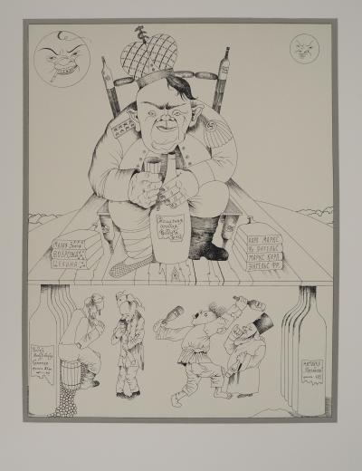 Mikhail CHEMIAKIN (1943), L’ivresse du pouvoir, vers 1980 - Lithographie originale 2