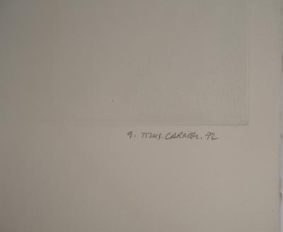 Gérard TITUS-CARMEL, Cosmologie sphérique, 1972 - Gravure originale Signée 2