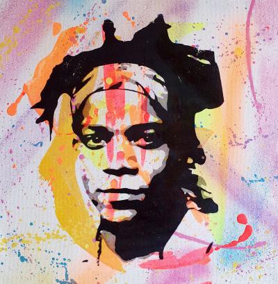 PyB -  Jean Michel Basquiat, 2024 - peinture pop street art 2