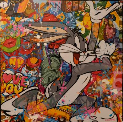 Fabien NOVARINO - Speed Bunny - Acrylique sur Aluminium 2
