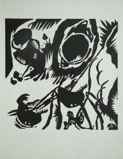 Vassily KANDINSKY - Garten der Liebe, 1959 - Gravure sur bois originale 2