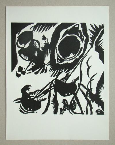 Vassily KANDINSKY - Garten der Liebe, 1959 - Gravure sur bois originale 2