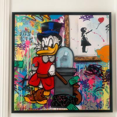 Fat - Picsou Banksy Picasso - Acrylique 2