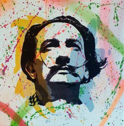 PyB -  salavador DALI  , 2024 - peinture pop street art 2