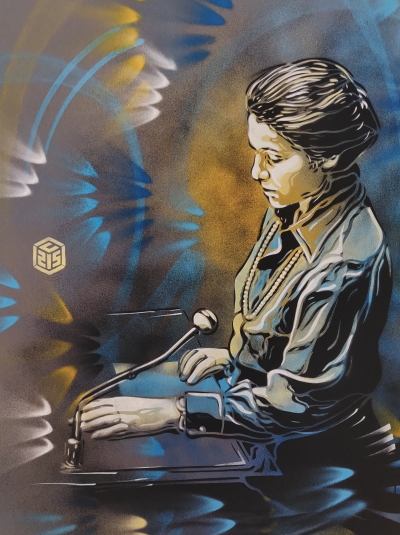 C215 Simone au perchoir -  Impression digitale signée 2