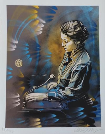 C215 Simone au perchoir -  Impression digitale signée 2
