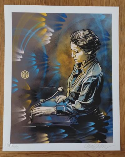 C215 Simone au perchoir -  Impression digitale signée 2