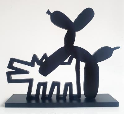 PYB - Dogs Haring & koons, 2024 - Sculpture pop street art