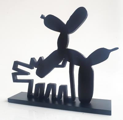 PYB - Dogs Haring & koons, 2024 - Pop street art sculpture 2